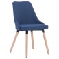 Esszimmerstühle 2 Stk. Blau Stoff Esszimmerstühle 2 Stk. Blau Stoff