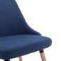 Esszimmerstühle 2 Stk. Blau Stoff Esszimmerstühle 2 Stk. Blau Stoff
