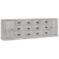 vidaXL Sideboards 3 Stk. Betongrau Holzwerkstoff vidaXL Sideboards 3 Stk. Betongrau Holzwerkstoff