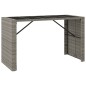 vidaXL 9-tlg. Gartenbar-Set Grau Poly Rattan & Massivholz Akazie vidaXL 9-tlg. Gartenbar-Set Grau Poly Rattan & Massivholz Akazie