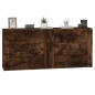 vidaXL Sideboards 2 Stk. Räuchereiche Holzwerkstoff vidaXL Sideboards 2 Stk. Räuchereiche Holzwerkstoff