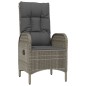 vidaXL 3-tlg. Garten-Essgruppe mit Kissen Grau Poly Rattan vidaXL 3-tlg. Garten-Essgruppe mit Kissen Grau Poly Rattan