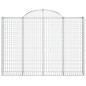 vidaXL Gabionen mit Hochbogen 9 Stk. 200x30x140/160cm Verzinktes Eisen vidaXL Gabionen mit Hochbogen 9 Stk. 200x30x140/160cm Verzinktes Eisen