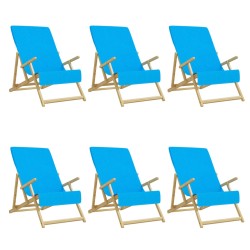 vidaXL Strandtücher 6 Stk. Türkis 60x135 cm Stoff 400 GSM