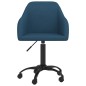 Esszimmerstühle 2 Stk. Drehbar Blau Samt Esszimmerstühle 2 Stk. Drehbar Blau Samt