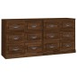 vidaXL Sideboards 2 Stk. Braun Eichen-Optik Holzwerkstoff vidaXL Sideboards 2 Stk. Braun Eichen-Optik Holzwerkstoff