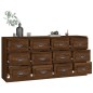 vidaXL Sideboards 2 Stk. Braun Eichen-Optik Holzwerkstoff vidaXL Sideboards 2 Stk. Braun Eichen-Optik Holzwerkstoff