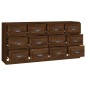 vidaXL Sideboards 2 Stk. Braun Eichen-Optik Holzwerkstoff vidaXL Sideboards 2 Stk. Braun Eichen-Optik Holzwerkstoff