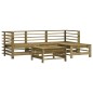 vidaXL 5-tlg. Garten-Lounge-Set mit Kissen Imprägniertes Kiefernholz vidaXL 5-tlg. Garten-Lounge-Set mit Kissen Imprägniertes Kiefernholz
