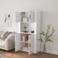 vidaXL Highboard Hochglanz-Weiß Holzwerkstoff vidaXL Highboard Hochglanz-Weiß Holzwerkstoff
