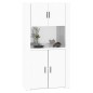 vidaXL Highboard Hochglanz-Weiß Holzwerkstoff vidaXL Highboard Hochglanz-Weiß Holzwerkstoff