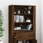 vidaXL Highboard Braun Eichen-Optik Holzwerkstoff vidaXL Highboard Braun Eichen-Optik Holzwerkstoff