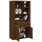 vidaXL Highboard Braun Eichen-Optik Holzwerkstoff vidaXL Highboard Braun Eichen-Optik Holzwerkstoff