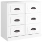 vidaXL Sideboards 2 Stk. Hochglanz-Weiß Holzwerkstoff vidaXL Sideboards 2 Stk. Hochglanz-Weiß Holzwerkstoff