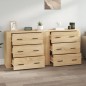 vidaXL Sideboards 2 Stk. Sonoma-Eiche Holzwerkstoff vidaXL Sideboards 2 Stk. Sonoma-Eiche Holzwerkstoff
