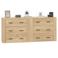 vidaXL Sideboards 2 Stk. Sonoma-Eiche Holzwerkstoff vidaXL Sideboards 2 Stk. Sonoma-Eiche Holzwerkstoff