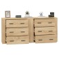 vidaXL Sideboards 2 Stk. Sonoma-Eiche Holzwerkstoff vidaXL Sideboards 2 Stk. Sonoma-Eiche Holzwerkstoff