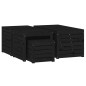 vidaXL 4-tlg. Gartenbox-Set Schwarz Massivholz Kiefer vidaXL 4-tlg. Gartenbox-Set Schwarz Massivholz Kiefer