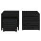 vidaXL 4-tlg. Gartenbox-Set Schwarz Massivholz Kiefer vidaXL 4-tlg. Gartenbox-Set Schwarz Massivholz Kiefer