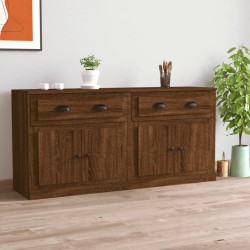 vidaXL Sideboards 2 Stk. Braun Eichen-Optik Holzwerkstoff