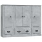 vidaXL Highboards 3 Stk. Betongrau Holzwerkstoff vidaXL Highboards 3 Stk. Betongrau Holzwerkstoff