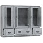 vidaXL Highboards 3 Stk. Betongrau Holzwerkstoff vidaXL Highboards 3 Stk. Betongrau Holzwerkstoff