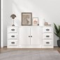 vidaXL Sideboards 3 Stk. Weiß Holzwerkstoff vidaXL Sideboards 3 Stk. Weiß Holzwerkstoff