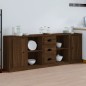 vidaXL Sideboards 3 Stk. Braun Eichen-Optik Holzwerkstoff vidaXL Sideboards 3 Stk. Braun Eichen-Optik Holzwerkstoff