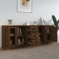vidaXL Sideboards 3 Stk. Braun Eichen-Optik Holzwerkstoff vidaXL Sideboards 3 Stk. Braun Eichen-Optik Holzwerkstoff