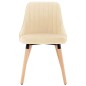 Esszimmerstühle 2 Stk. Creme Samt Esszimmerstühle 2 Stk. Creme Samt