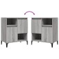 vidaXL Sideboards 2 Stk. Grau Sonoma 60x35x70 cm Holzwerkstoff vidaXL Sideboards 2 Stk. Grau Sonoma 60x35x70 cm Holzwerkstoff