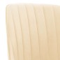 Esszimmerstühle 2 Stk. Creme Samt Esszimmerstühle 2 Stk. Creme Samt