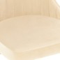 Esszimmerstühle 2 Stk. Creme Samt Esszimmerstühle 2 Stk. Creme Samt