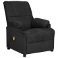 Massagesessel Schwarz Wildleder-Optik Massagesessel Schwarz Wildleder-Optik