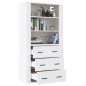 vidaXL Highboard Weiß Holzwerkstoff vidaXL Highboard Weiß Holzwerkstoff