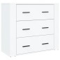 vidaXL Highboard Weiß Holzwerkstoff vidaXL Highboard Weiß Holzwerkstoff