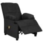 Massagesessel Schwarz Wildleder-Optik Massagesessel Schwarz Wildleder-Optik