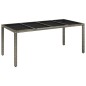 vidaXL 7-tlg. Garten-Essgruppe mit Kissen Grau Poly Rattan vidaXL 7-tlg. Garten-Essgruppe mit Kissen Grau Poly Rattan