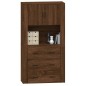 vidaXL Highboard Braun Eichen-Optik Holzwerkstoff vidaXL Highboard Braun Eichen-Optik Holzwerkstoff