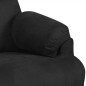 Massagesessel Schwarz Wildleder-Optik Massagesessel Schwarz Wildleder-Optik