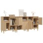 vidaXL Sideboards 3 Stk. Sonoma-Eiche 60x35x70 cm Holzwerkstoff vidaXL Sideboards 3 Stk. Sonoma-Eiche 60x35x70 cm Holzwerkstoff
