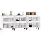 vidaXL Sideboards 3 Stk. Weiß 60x35x70 cm Holzwerkstoff vidaXL Sideboards 3 Stk. Weiß 60x35x70 cm Holzwerkstoff