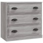 vidaXL Sideboards 3 Stk. Grau Sonoma Holzwerkstoff vidaXL Sideboards 3 Stk. Grau Sonoma Holzwerkstoff