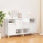 vidaXL Sideboards 2 Stk. Hochglanz-Weiß 60x35x70 cm Holzwerkstoff vidaXL Sideboards 2 Stk. Hochglanz-Weiß 60x35x70 cm Holzwerkstoff