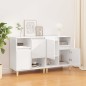vidaXL Sideboards 2 Stk. Hochglanz-Weiß 60x35x70 cm Holzwerkstoff vidaXL Sideboards 2 Stk. Hochglanz-Weiß 60x35x70 cm Holzwerkstoff