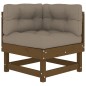 vidaXL 10-tlg. Garten-Lounge-Set mit Kissen Honigbraun Massivholz vidaXL 10-tlg. Garten-Lounge-Set mit Kissen Honigbraun Massivholz