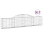 vidaXL Gabionen mit Hochbogen 17 Stk. 300x30x60/80 cm Verzinktes Eisen vidaXL Gabionen mit Hochbogen 17 Stk. 300x30x60/80 cm Verzinktes Eisen