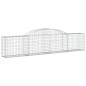 vidaXL Gabionen mit Hochbogen 17 Stk. 300x30x60/80 cm Verzinktes Eisen vidaXL Gabionen mit Hochbogen 17 Stk. 300x30x60/80 cm Verzinktes Eisen