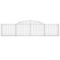 vidaXL Gabionen mit Hochbogen 17 Stk. 300x30x60/80 cm Verzinktes Eisen vidaXL Gabionen mit Hochbogen 17 Stk. 300x30x60/80 cm Verzinktes Eisen