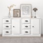 vidaXL Sideboards 2 Stk. Weiß Holzwerkstoff vidaXL Sideboards 2 Stk. Weiß Holzwerkstoff